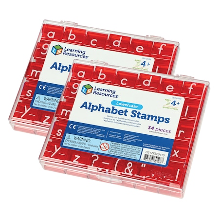 Learning Resources Lowercase Alphabet Stamps Set, PK2 0598